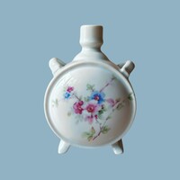 Zsolnay porcelán kulacs – kézzel festett virágmintás