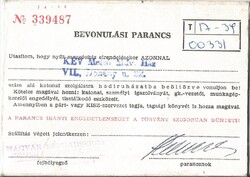 Magyar Néphadsereg bevonulási parancs