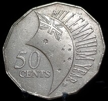 Ausztrália 50 cent, 2000 Millennium - A 2000. Év c08A1V