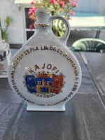 Zsolnay porcelán KAJOFI HOKOBOL likőrös  kulacs