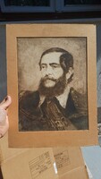 Ritkaság  ! Kossuth Lajos kèp , Portré ,rèzkarc Herman Lipót 1953