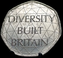 Egyesült Királyság 50 penny, 2020 Brit sokszínűség C03B2V
