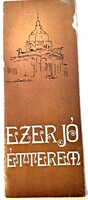 Ezerjó Étterem Budapest Étlapja borítóval 1983