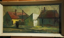 (K) Gádor Emil (1911-1998) : Falurészlet