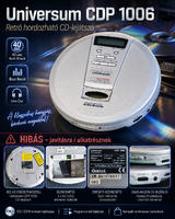 Universum CDP 1006 Retro Portable CD Player – faulty, for repair/parts