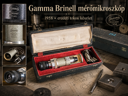 1958 Gamma Brinell Hardness Testing Microscope with Original Case and Illuminator
