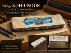 Vintage Czechoslovak Metal Pencil Box by KOH-I-NOOR L. & C. Hardtmuth, 1960s–70s