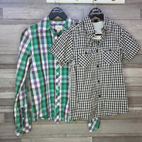 Levis és H&M fiú kockás ing szett, 146