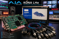 AJA KONA LHe PCIe professzionális HD-SDI videókártya + 101884 breakout kábel, dobozos
