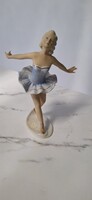 Német porcelán ballerina szobor