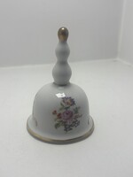 Wallendorf porcelán csengő – kézzel festett, aranyozott