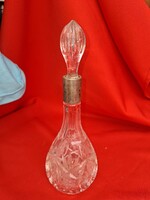 Lead Crystal 24 cm Liqueur Glass with Silver Insert