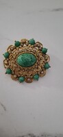 Antik aranyozott bross