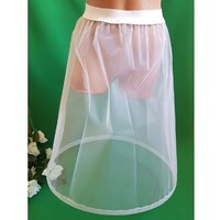 50cm Long Children's Slip Skirt with One Hoop, Hoop, Step-Enhancer