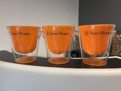 CHAMPAGNE CLUB - Veuve Clicquot Champagne Trendy Champagne Bucket (3) – transparent acrylic with yellow insert