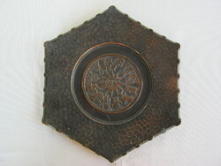 Copper Wall Plate with Zodiac Signs