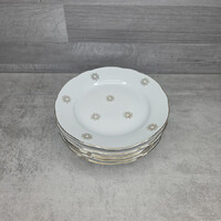 Colditz német porcelán aranyozott kistányér készlet