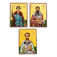 3 darabos Ortodox festett ikon  együttes