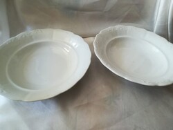 Kőbányi porcelán indamintás mély tányér