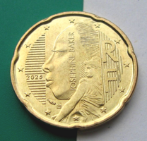Franciaország – 20 Euro cent – 2025 – Josephine Baker