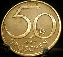 Ausztria 50 groschen, 1967 C09E2V