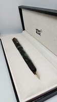 Vintage Montblanc Simplo 324 töltőtoll – ritka zöld márványos kivitel, 14K tollhegy