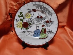 Antik japán Kutani porcelán dísztányér