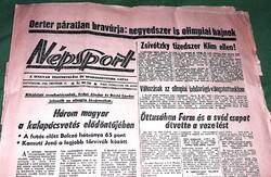 1968.október 17.csütörtök NÉPSPORT - 1968 OLIMPIA MEXIKÓ napilap újság a képek szerint