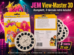1986 JEM and the Holograms View-Master 3D – komplett 3 tekercses retró készlet