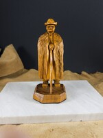 Balogh Zsigmond “Zsiga” (1934-2025) Gyönyörű pásztor fából faragott szobor