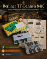 BTTB Berliner TT-Bahnen 8410 kapcsolórelé – eredeti doboz és 1984-es leírás
