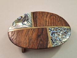 Mexikói Abalone, pávakagyló berakásos övcsat