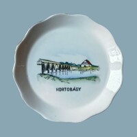 Aquincum porcelán Hortobágy emléktárgy – jelzett