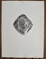 FIEDLER Ferenc / Francois FIEDLER (1921-2001) - Kompozíció 2., szitanyomat