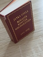 Janka Gyula - Miniatűr könyvek bibliográfiája 1971-1972 (minikönyv)