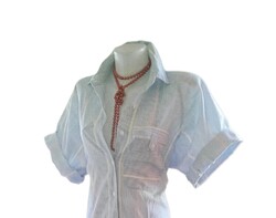Halványkék Fehér, Sárga, Csíkos Overál. Méret: XL – 2 XL. Kód: OV 383