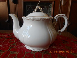 Zsolnay Gold Feathered Tea Pot