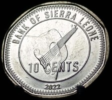 Sierra Leone 10 cent, 2022 Sooliman Ernest Rogers (S.E. Rogers) C01F3V