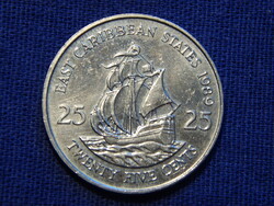 Kelet Karibi Államok 25 Cents 1989