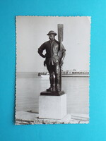 Képeslap (59) - Balatonfüred - A Révész szobra 1960-as évek - (Foto: Dollinger Erhardt)