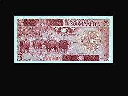 SZOMÁLIA – 5 SHILLING – 1987 ......Kafferbivalyok és banánszüret