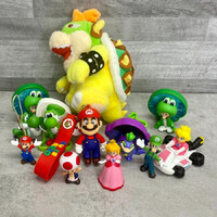 Super Mario Nintendo plüss, játék figura szett