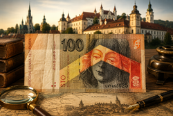 Szlovákia 100 korona 2001 – L9 sorozat, Madonna–Levoča, retró bankjegy