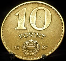 Magyarország 10 forint, 1987 E11C1V