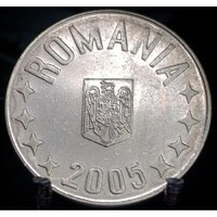 Románia 10 Bani, 2005 D04G1V