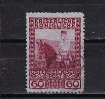 1908 Austria 30 Heller Franz Joseph Cancelled Stamp on Blue Paper