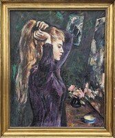Balogh András / Fésülködő lány