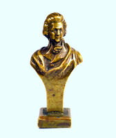 XIX. sz. vége bécsi műhely , bronz pecsétnyomó : WOLFGANG AMADEUS MOZART