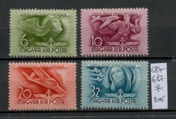 M123 - Horthy Miklós Nemzeti Repülő Alap II. teljes bélyegsor (1941) - falcos