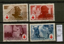 M137 - Vöröskereszt 1944 teljes bélyegsor, használt